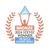 2024 Stevie Bronze Winner for Sales and Customer Service badge