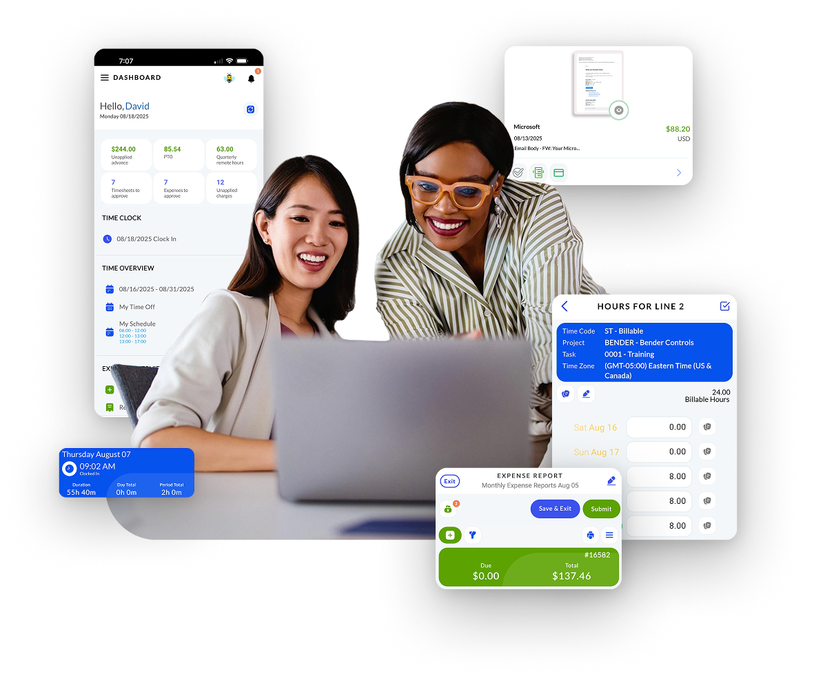Timesheets & Expense Reporting