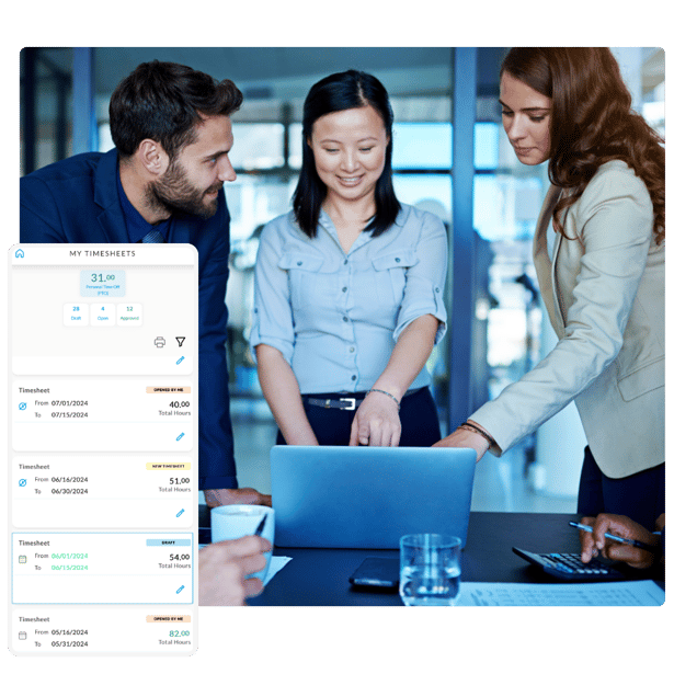 time and expense product page