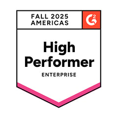 G2 Fall 2025 High Performer Enterprise badge