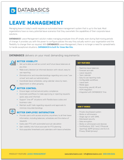 Leave Management Cover