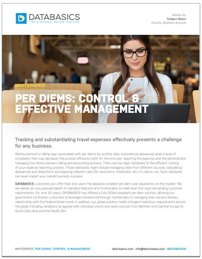 Per Diems - Control and Effective Management Cover
