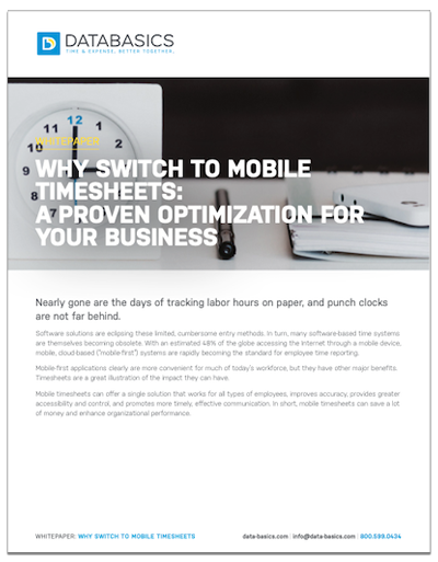 Why Switch to Mobile Timesheets Cover